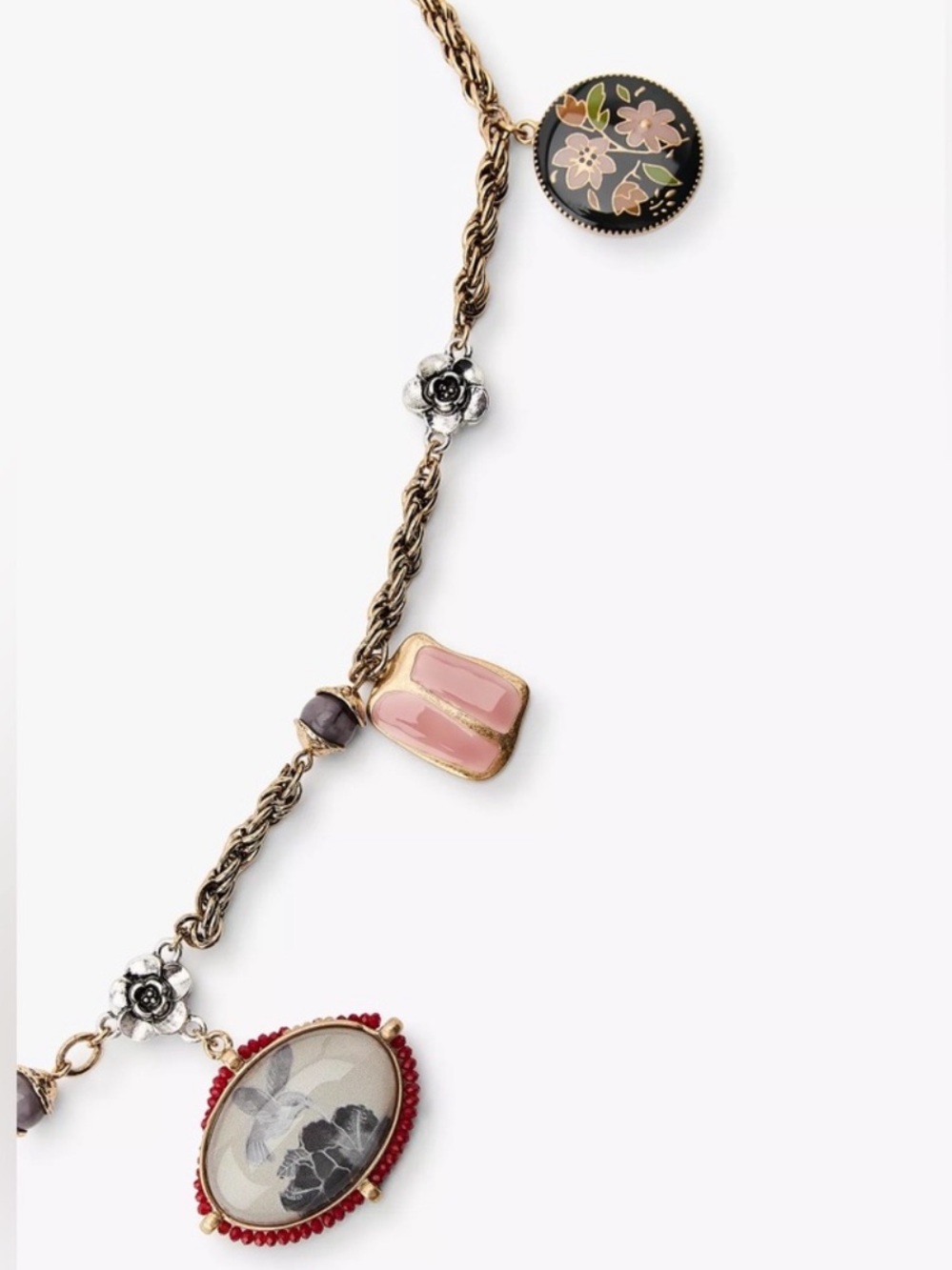 Zara Gold Tone Belt with Resin Charms - Picture 8 of 9